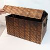 Image 2 : Interesting Vintage Wood Box 15" x 10.5" x 8.5"