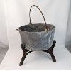 Image 2 : Large Metal Caldron on Cast Iron Adjustable Stand