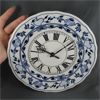 Image 6 : Vintage Blue Porcelain Plate Wall Clock