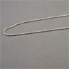 Image 3 : Set of 2 NEW Sterling Silver Chains Bead 18" & Bead 20"