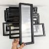 Image 1 : Set of 10 Black Rectangular Stretch Frames 12" x 4.5"