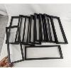 Image 2 : Set of 10 Black Rectangular Stretch Frames 12" x 4.5"