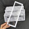 Image 1 : Set of 9 White Rectangular Stretch Frames 12" x 4.5"