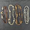 Image 2 : Set of 7 Vintage Shell Necklaces / Beads