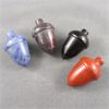 Image 2 : Lot of 4 Mixed Polished Carved Stone Acorns 