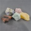 Image 2 : Lot of Mixed Raw Stones - Orange Calcite, Carnelian, Aventurine, Sodalite & Rose Quartz