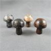 Image 2 : Lot of 4 Mixed Polished Carved Stone Mushrooms 