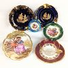 Image 1 : Set of 6 Limoges Porcelain Collector Plates & Tea Cup Set