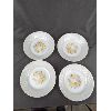 Image 2 : Set of 15 Vintage Milk Glass Plates and Coffee Mugs 