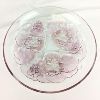 Image 1 : Beautiful Pink Glass Serving Platter 12.5"