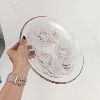 Image 4 : Beautiful Pink Glass Serving Platter 12.5"