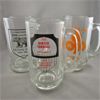 Image 1 : Set of 3 Vintage Glass Beer Mugs 5.5" tall