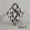 Image 2 : Set of 3 Sterling Silver Rings - One size 6 and two size 5