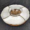 Image 1 : Vintage Lazy Susan Snack Tray 15"