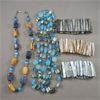 Image 1 : Set of 3 Abalone Shell Bracelets & Two Vintage Necklaces