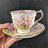 Image 10 : Set of 4 Royal Albert Bone China "Blossom Time" Teacups & Saucers