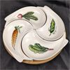 Image 2 : Vintage Ceramic Fish Shaped Veggie Dishes On Wooden Lazy Susan