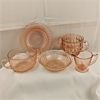 Image 1 : Lot of Vintage Pink Glassware