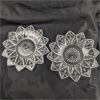 Image 2 : Lot of 4 Vintage Clear Glass Serving Platters 