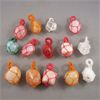 Image 1 : Lot of 14 Crystal Macramé Wrap Pendants 