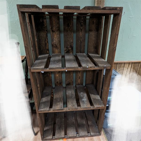 Large Wood Display Shelf