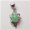 Image 1 : JP948-176 SILVER JADEITE PENDANT