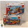 Image 1 : 2 NEW SEALED CITY RESCUE LEGO-STYLE BUILDING KITS