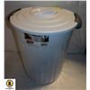 Image 1 : STERILITE 24QT UTILITY GARBAGE CAN WHITE