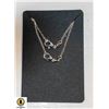 Image 1 : 55 CM LONG STERLING SILVER NECKLACE