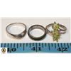 Image 1 : 925 STERLING SILVER LOT WITH 3 RINGS