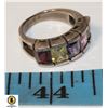 Image 1 : 925 STERLING SILVER VINTAGE MULTI-COLOUR