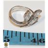 Image 1 : 925 STERLING SILVER TEAR DROP RING