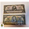 Image 1 : 1 CANADIAN 1937 TEN DOLLAR BILL & 1 CANADIAN