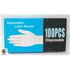 Image 1 : NEW BOX OF 100PCS DISPOSABLE GLOVES (BLACK)