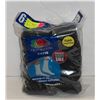 Image 1 : BLACK CREW SOCKS 12-16 SIZE PACK OF 6