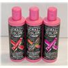 3 BOTTLES 250ML SEMI PERMANENT COLOR SHAMPOO