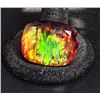 Image 1 : RAINBOW FIRE NATURAL 39.5 CT AMMOLITE