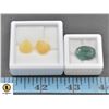 Image 1 : #167-EMERALD 8.60CT & OPAL 6.50CT GEMSTONE
