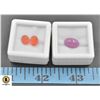 Image 1 : #153-CARNILIAN 2.25CT  & RUBY 5.05CT
