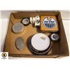 Image 1 : FLAT OF OILERS ITEMS INCLUDING BELT