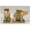 Image 1 : ELEPHANT BOOK ENDS - ONE IS CRACKED