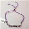 Image 2 : JP933-101 4.65CT AMETHYST ADJUSTABLE BRACELET