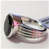 Image 3 : JP933-115 6.9CTSILVER BLACK SPINEL SIZE 10 RING