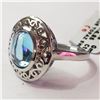 Image 3 : JP933-124 4.85CT SILVER BLUE TOPAZ SIZE 9.5 RING