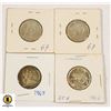 Image 1 : 1967  - FOUR CANADIAN QUARTERS