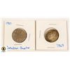 Image 1 : TWO CANADIAN QUARTERS (1910 & 1967)