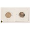 Image 2 : TWO CANADIAN QUARTERS (1910 & 1967)