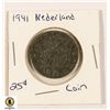 Image 1 : 1941 NEDERLAND 25 CENT COIN
