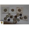 Image 1 : SILVER COINS, BUFALO NICKELS & BRONZE V NICKEL