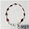 Image 1 : BZ1497-94 SILVER GARNET 5.65G(8.3CT) BRACELET